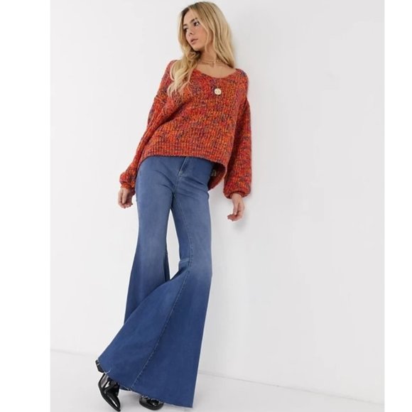 Free People Highland V-Neck Sweater - Picture 2 of 9